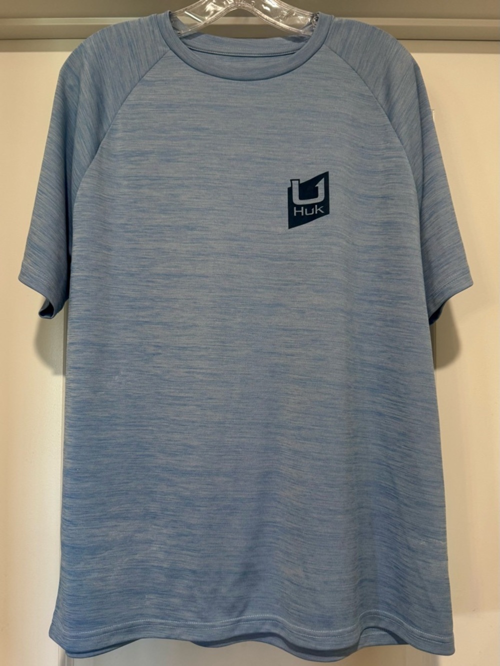 Huk Men’s Blue Short-Sleeve Performance Fishing Tee Size L